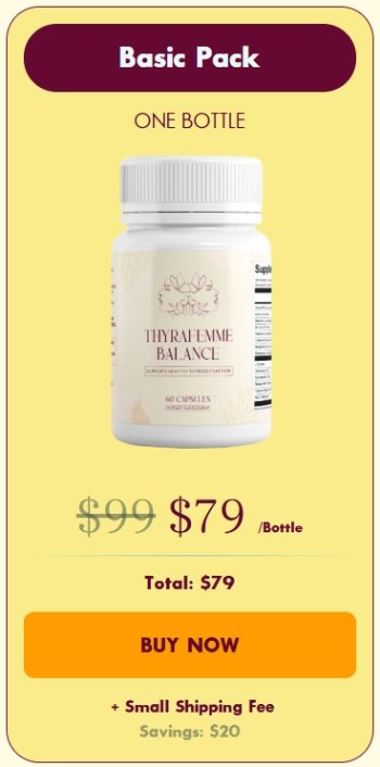 Thyrafemme Balance 1 bottle price